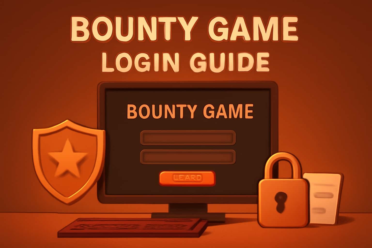 An informational scene regarding Bounty Game Login Guide.