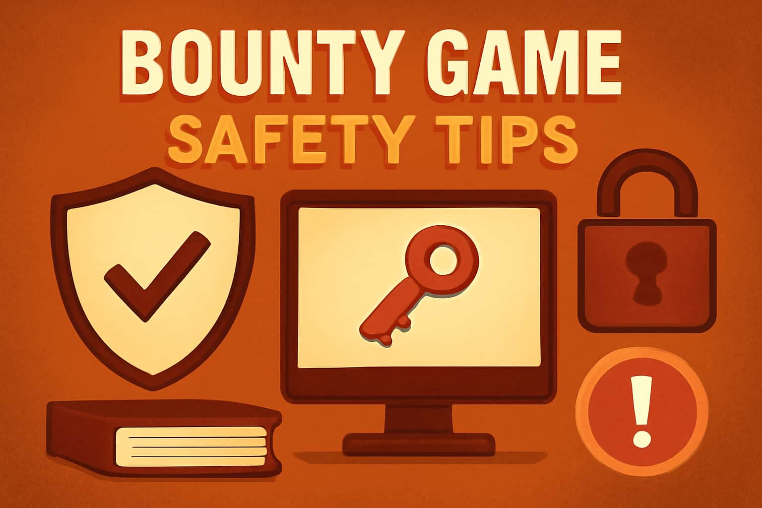 An informative visual representation of Bounty Game Safety Tips.