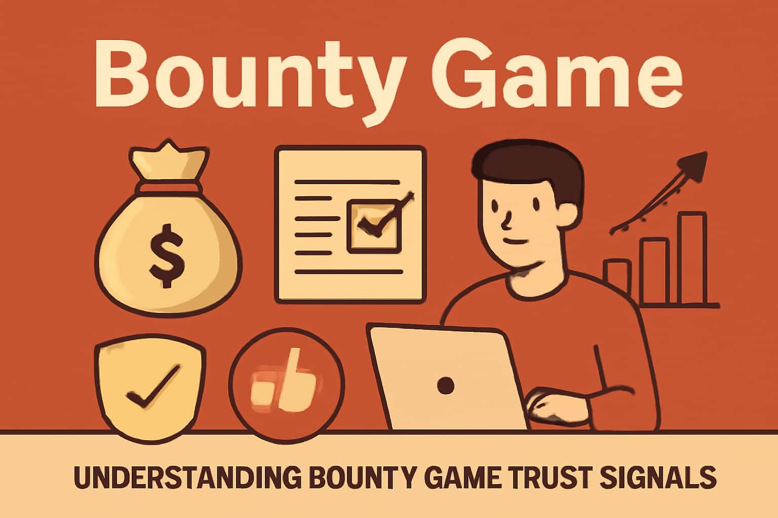 A visually engaging representation of trust signals associated with Bounty Game.