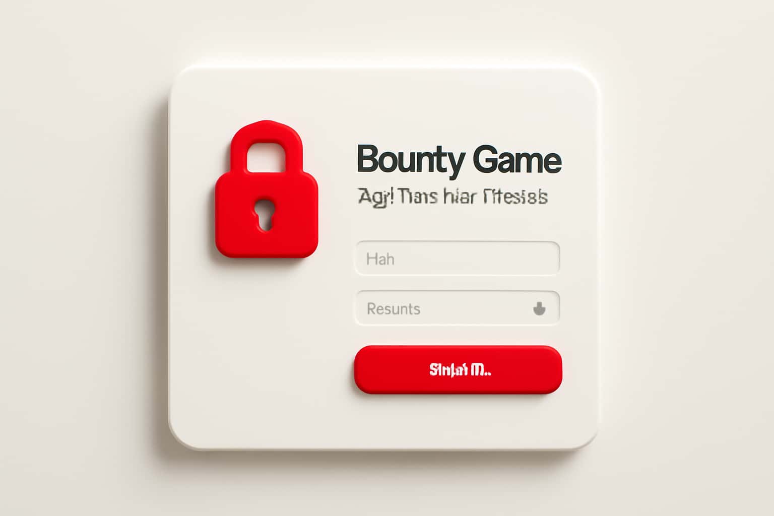 Bounty Game Sign In & Dashboard Interface